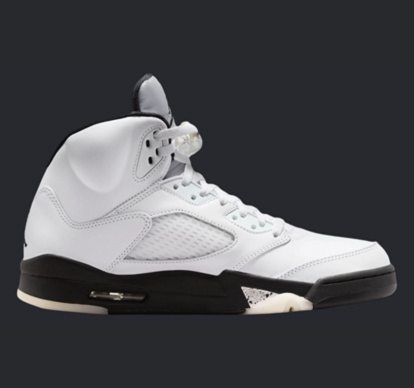 Air Jordan 5 White Black