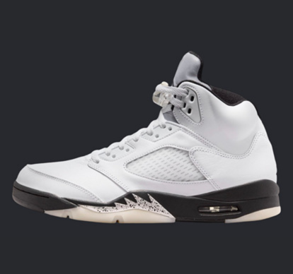 Air Jordan 5 White Black