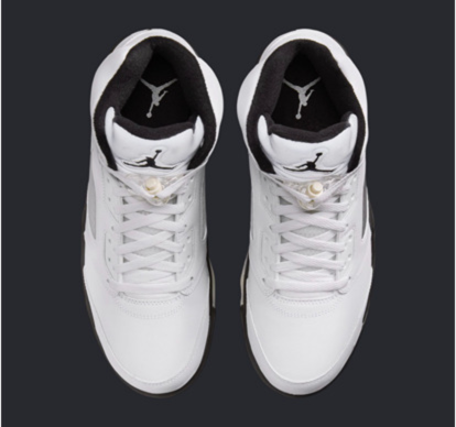 Air Jordan 5 White Black