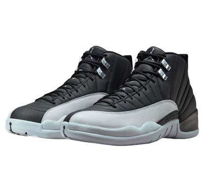 Air Jordan 12 Barons Black Wolf Grey