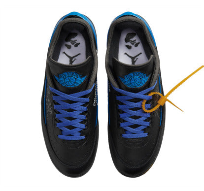 Off-White x Air Jordan 2 Low Black Varsity Royal