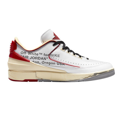 Off-White x Air Jordan 2 Low White Varsity Red