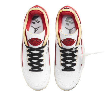 Off-White x Air Jordan 2 Low White Varsity Red