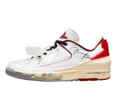 Off-White x Air Jordan 2 Low White Varsity Red