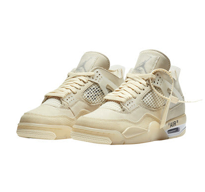 Off-White x Air Jordan 4 WMNS Sail